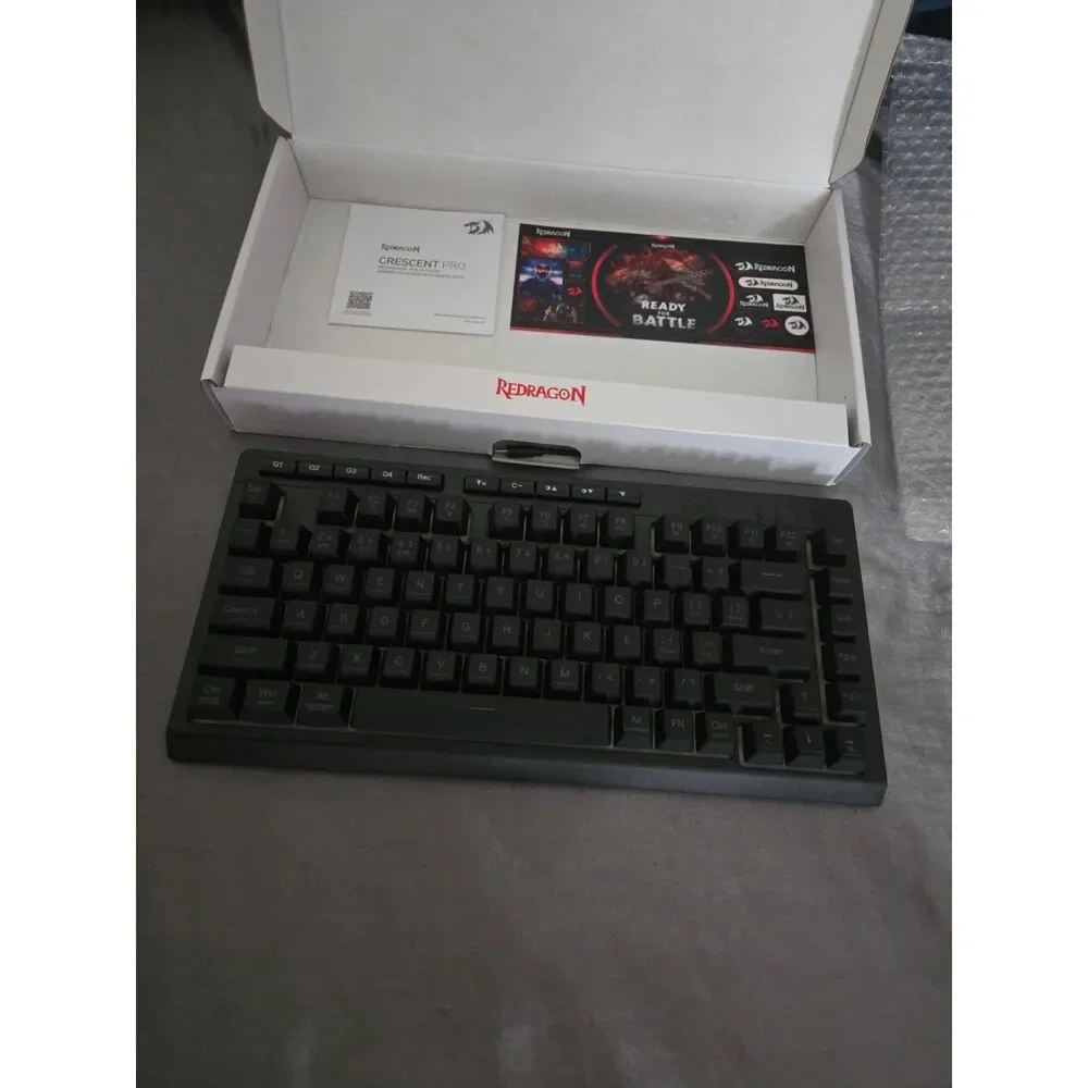 Redragon Wireless Gaming Keyboard, Bluetooth/2.4GHz/USB-C Wired, RGB 4000mAh